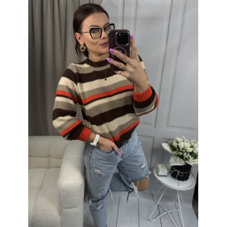 Sweter w paski Pieces